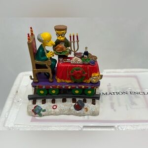 Simpsons Christmas Express Train "A Feast For One" #04 Hamilton W/ COA & Foam